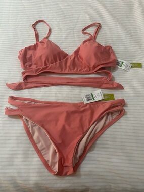 Gianni Bini Coral-Pink Bikini Bottoms